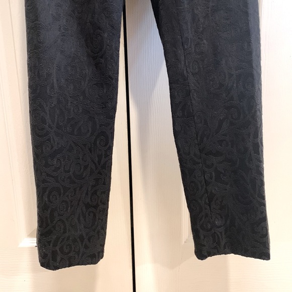 Black Patterned Pants - Picture 5 of 9